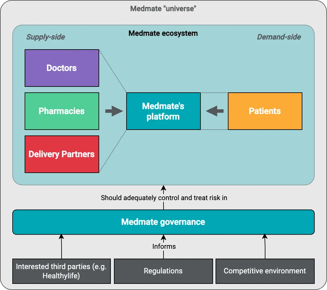 Concept of the Medmate Universe and Ecosystem.